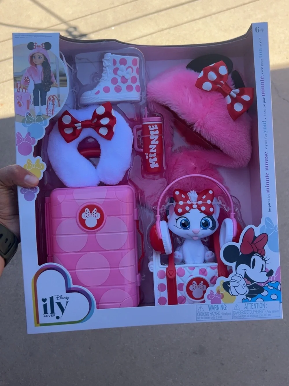 Disney Minnie Mouse Pink & White Dress-Up Accessory Set